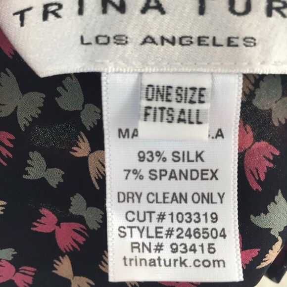 Trina Turk Silk blend 5" x 80" Scarf Head Wrap - Picture 6 of 6